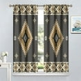 thumbnail image 5 of Aztec Curtains, Southwestern Native Tribal American Ethnic Pattern Western Boho Geometric Window Treatments for Living Room Bedroom Kitchen Beige Red Drapes 2 Panel Sets,52x84 Inch, 5 of 6