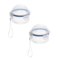 thumbnail image 1 of Contenants Ronds en Plastique pour Thé avec Couvercles 2 Pcs Sacs de Fermeture et Boîtes à Couvercles Organisation et Rangement Contenants Alimentaires de Cuisine Qualité Plastique Contenant Sec Bol Rond avec Couvercle Hermétique, 1 of 5