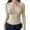 Beige, variant on Women Vintage Lace Long Sleeve Tops Y2k Patchwork V Neck Button Tee Shirts 90s Gothic Fairy Grunge Sexy Aesthetic Streetwear