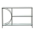 thumbnail image 6 of DecMode 32" x 48" Black Metal Industrial Console Table, 6 of 9