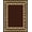 Brown, variant on ODIKA 5' x 7' Machine Washable Non-Slip Area Rug, Middle Eastern Palmette High Traffic Rug, Brown, 406517