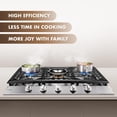 thumbnail image 2 of FOTILE Tri-Ring Series 36 Inch Pro Gas Cooktop with 57K total BTU on 5 Burners, 2 of 5