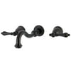 Kingston Brass Restoration 3-Hole Wall Mount Roman Tub Faucet Oil Rubbed Bronze Oil Rubbed