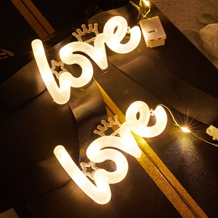 

LED LOVE Bouquet Lights For Valentine s Day Bouquet Wrapping Flower Bouquet Birthday Cake Gift Box Decoration LOVE Glow Letter String Lights