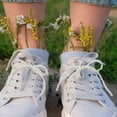 thumbnail image 3 of Pearl Ribbon Shoe Decoration Elegant Buckle Pearl Bead Chain Ladies DIY Shoe Lace 2pc, 3 of 4