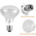 thumbnail image 3 of Reptile Heating Bulb, 2 Pack 100W Basking Heat Lamp for Reptiles, E27 White Infrared Heat Bulbs, 220V, 3 of 5