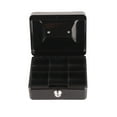 thumbnail image 1 of Metal Cash Box, Large Space Black 6 Compartments Money Box  for Business, 1 of 7