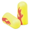 3M 312-1252 E A Rsoft Blasts Uncorded Foam Earplugs - Yellow Neon/Red Flame (200/Box)