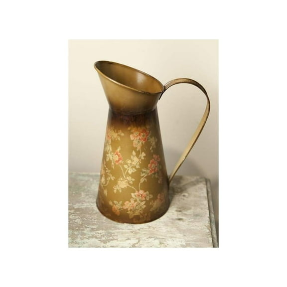 Manual IMFSPF Metal Fall Floral Decorative Pitcher
