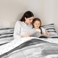 thumbnail image 4 of Homewish Retro Abstract Stripes Twin Comforter Sets,Vintage Geometric Art Bedding Set,Gray,Reversible,2-Piece,1 Comforter and 1 Pillowcase, 4 of 7