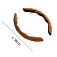 thumbnail image 7 of jiaping Car Steering Wheel Cover ,Auto Interior Accessories, 15" Comfortable Smooth Edge Brown, 7 of 7