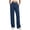 Dark Navy, variant on Womens Wide Leg Pants with Pockets High Waisted Casual Lounge Pants Work Office Pants