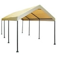 thumbnail image 1 of Caravan Canopy Mega Domain Waterproof Steel Frame Carport, 10 x 20 Feet, Tan, 1 of 9