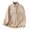 Beige, variant on FAIWAD Women's Corduroy Button Down Shirt Jackets Casual Long Sleeve Lapel Plus Size Outwear with Pocket