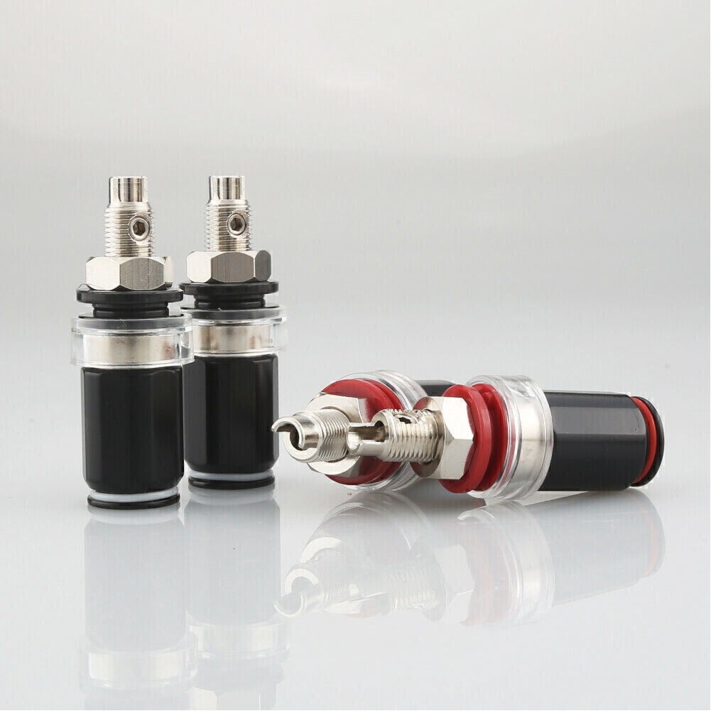 8Pcs Rhodium Plated HiFi Amplifier Speaker Binding Post Socket Female Terminal
