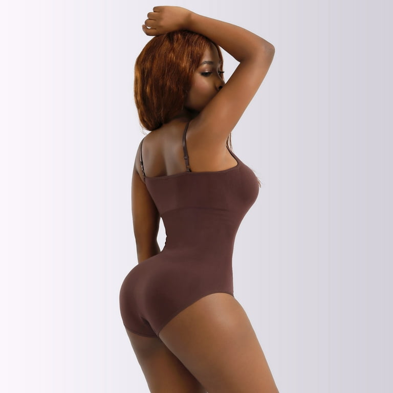 Women's Seamless Shapewear Sling Belly Body Contouring One Piece Body Butt  Lifting Body Shaper 