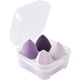 thumbnail image 1 of Paquete de 4 esponjas para mezclar base (4 piezas, moradas), juego de maquillaje de belleza profesional para usar con base y polvo, 1 of 5