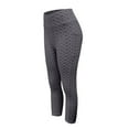 thumbnail image 5 of Jxximdong Capris Pants for Women, Yoga Pants 3/4 High Waist Elastic Opaque Plus Size Sports Leggings with Side Pockets, Gray Women's Cropped Pants, 5 of 6