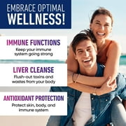 ALPHA FLOW 1750 mg Liposomal Glutathione Veggie Capsules with Vitamin C & Antioxidant Complex, 120 Caps