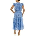 thumbnail image 4 of Nanette Lepore Women's Flutter Sleeve Tassel Midi Dress, Sizes XS-XXXL, 4 of 6