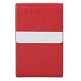 thumbnail image 1 of Estuche de moda para cigarrillos y puros, soporte para encendedor de tabaco, caja de almacenamiento de cuero sintético, color rojo, 1 of 10