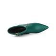 thumbnail image 4 of Unique Bargains Bottine à Talons Chaton à Revers pour Femme Verte (Taille 9), 4 of 8