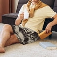 thumbnail image 2 of Daiia Western Desert Cowboy Mens Woven Stretch Pajama Short,Short Pajama Pants-4X-Large, 2 of 7