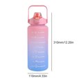 thumbnail image 3 of Botella de agua de viaje con correa de transporte de taza linda de 2L para viajes de camping (rosa azul), 3 of 8