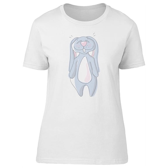 Cute And Happy Rabbit T-Shirt Women -Image by Shutterstock, Female Medium