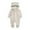 Beige, variant on Krdevn Baby Girl Boy Jacket Hooded Footed Coat Outerwear Romper Jumpsuit,3-6 Months