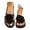 Black, variant on Conairie Women Summer Slide Sandals Slip On Open Toe Flowerbeach Sneakers Comfortable Soft Outdoor Outdoor Shoes 36