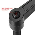 thumbnail image 5 of Uxcell Handle Adjustable Clamping Lever Threaded Push Button Ratchet Male Threaded Stud M16x33mm, 5 of 6