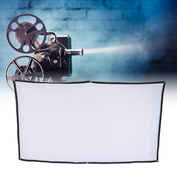 Pantalla de Proyector Al Aire Libre, Poliéster Anti-CriANZA 16: 9 Pantalla de Cine de 100 Pulgadas para exposiciones Públicas para conferencias Educaciones para Películas al Aire