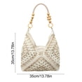 thumbnail image 2 of A Shoulder Bag Woven Craft Underarm Large Capacity Multifunctional Commuting Handbag Travel Storage Polyester, 2 of 7
