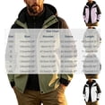 thumbnail image 3 of LYSMORA Men's Color Block Hooded Rain Jacket Full Zip Adjustable Cuff Outdoor Wind Coat for Hiking and Camping, 3 of 5