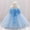 c01Blue, variant on USNSM (6-24 Months) Toddler Girls Cute Flower Pearl Mesh Birthday Dress Spring Fall Casual Fashion Long Dresses Green 6-12 Months