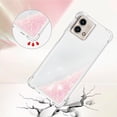 thumbnail image 4 of Case for Motorola Moto G Stylus 5G 2023 Case Glitter Cute Luxury Love Liquid Quicksand Clear Soft TPU Girls Women Stylish Bumper Shockproof Protective Cover for Moto G Stylus 5G 2023 Pink YB, 4 of 14