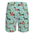 thumbnail image 6 of Naloa Christmas Dachshund Men's Beach Shorts, Surfing shorts, Swim trunks, Quick Dry Swim Trunks for Surfing Beach Fun - Small, 6 of 9