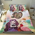 thumbnail image 1 of Ever After High Conjunto de sábanas temático, trío de piezas, cómodo y amigable con la piel, diseño único, regalo de decoración para el hogar para familiares, amigos y fans,140cm *210cm, 1 of 6