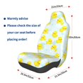 thumbnail image 3 of Wukai cute rubber duck Full Set Car Seat Covers with Soft Padding Universal Auto Front Seats Protector and Cushion Mat, 3 of 5