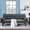 Gray 03, variant on 72" Convertible Sofa Bed Sleeper Sofa Couch,Modern Upholstered Loveseat Folding Recliner Sofa for Living Room Apartment Office,Gray