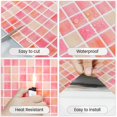 thumbnail image 3 of Azulejos de pared Walanz 12"x12" rosa con diseño diamante, adhesivos tipo peel & stick, 3 of 8
