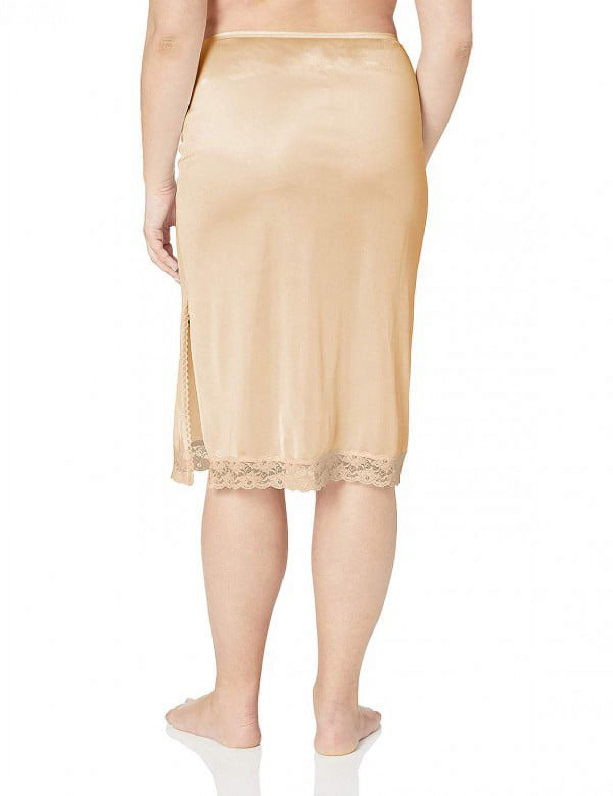 women's Shapewear Half Slip Anti-Static Nude Under Dress Skirt - Large