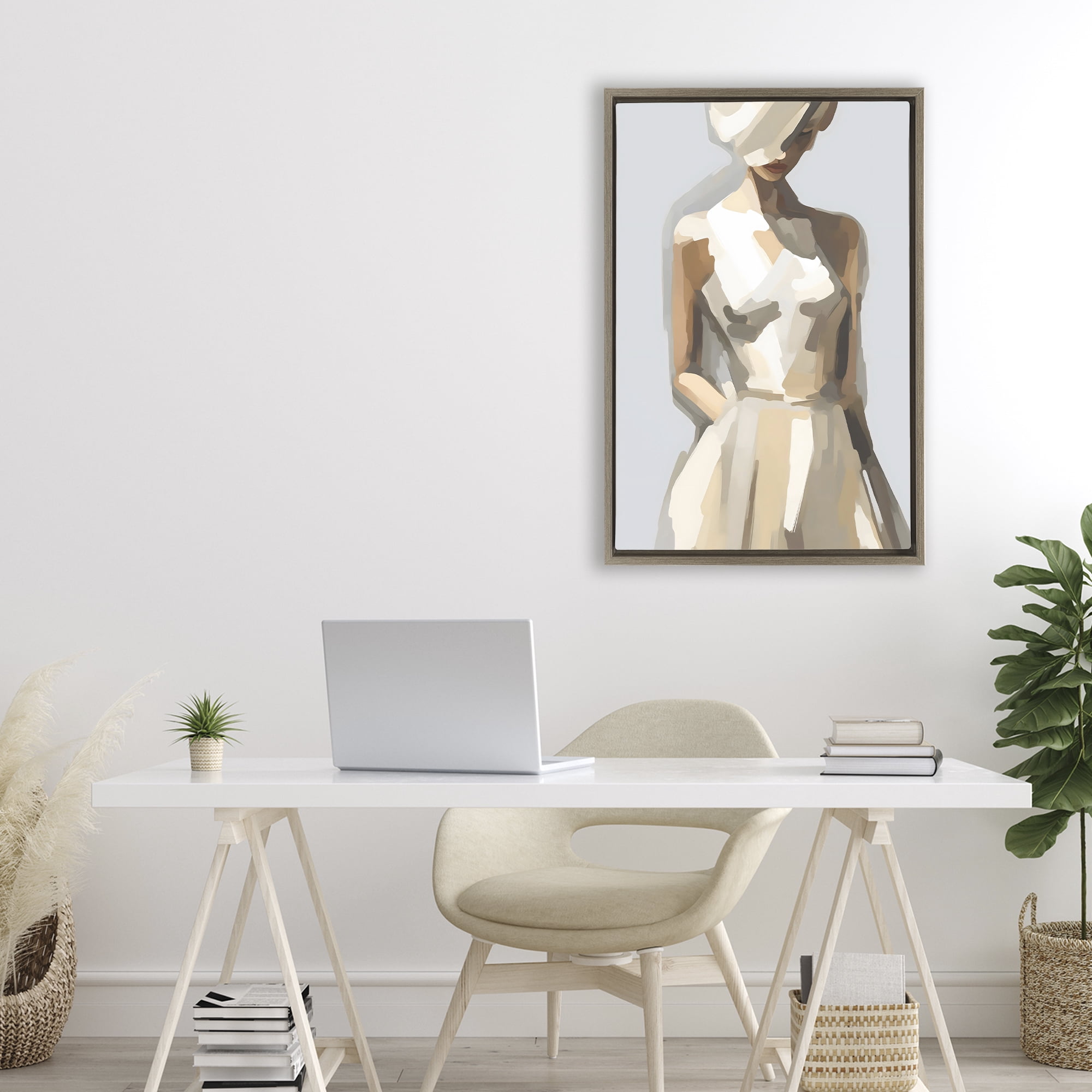 Stupell Industries Sophistication of the Muse Brown Framed Floater Canvas Wall Art, design by Creative Studio