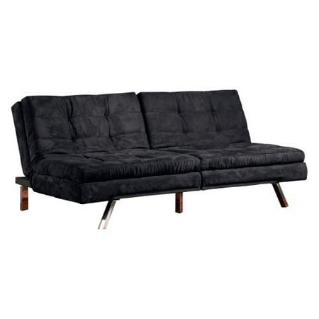 Sauder Durant Microfiber Convertible Sofa - Black