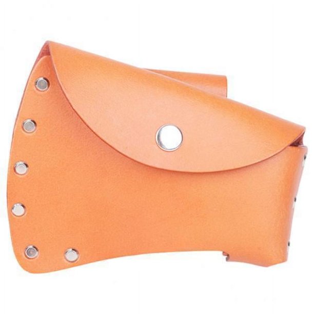 Paquete de 2 o 3 cabezales de cuero para artesanía + bolsa con mango de hacha 18x5cm