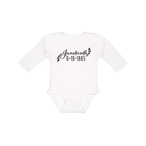 Inktastic Juneteenth 6-19-1865 Boys or Girls Long Sleeve Baby Bodysuit