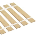 thumbnail image 2 of The Furniture King King Size Wood Bed Slats Custom Platform Plank Bed Frame Support Bunkie Boards Attached with White Strapping 70.50" Wide, 2 of 3