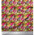thumbnail image 1 of Soimoi Green Rayon Fabric Text,Lipstick & High Heels Fashion Print Fabric by the Yard 42 Inch Wide, 1 of 1