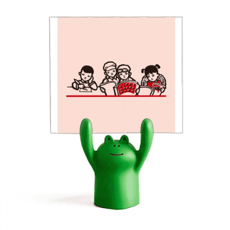 China Red Education Promotion Class Memo Holder Cartoon Animal Frog Stand Decoration China Red Education Promotion Class Memo Holder Cartoon Animal Frog Stand Decoration
